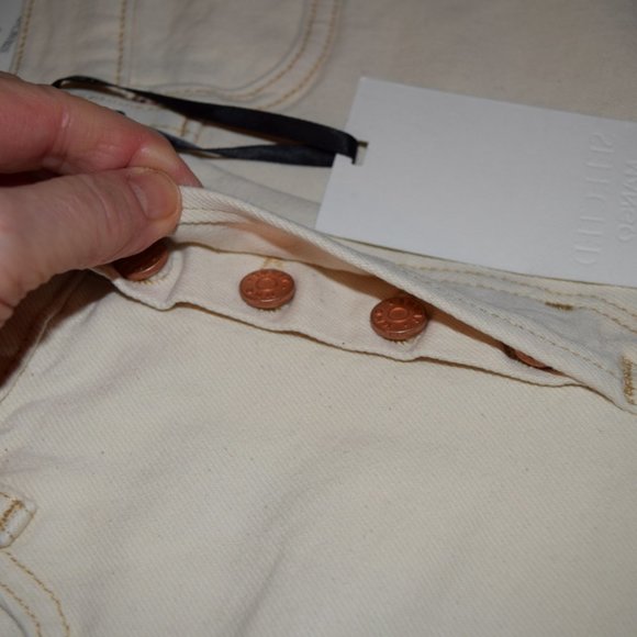 Mango Ecru Premium High Rise Straight Leg Jeans - Picture 5 of 8